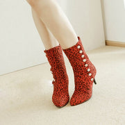 Leopard-Printed Shoes Women's Snow Boots