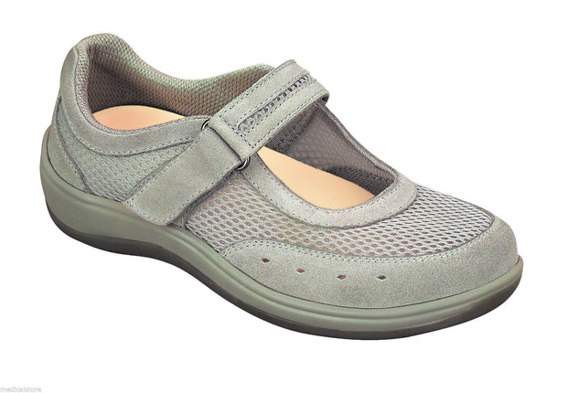 Chattanooga Brown Velcro - Orthofeet -  Casual - Mary Jane Diabetic Shoes  - 853