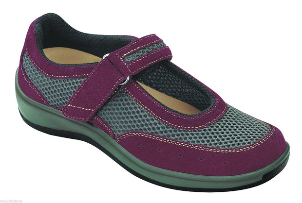 Chattanooga Red Velcro - Orthofeet -  Casual - Mary Jane Diabetic Shoes  - 859