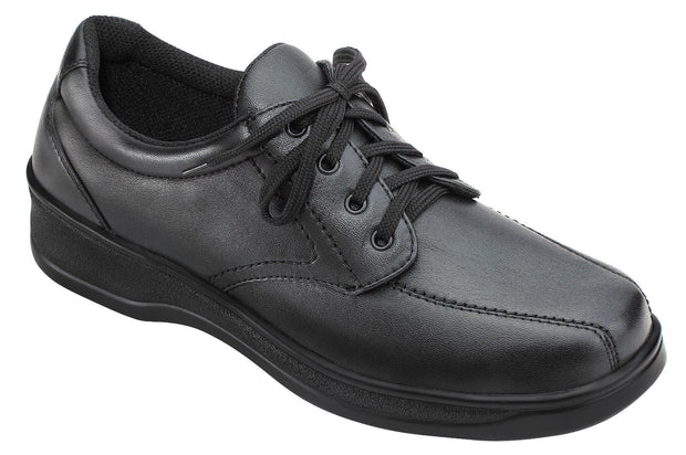 Lake Charles Black - Orthofeet -  Casual - Walking Diabetic Shoes  - 701