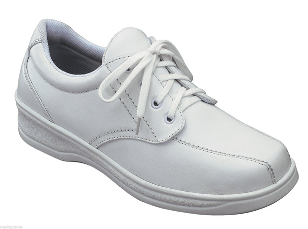 Lake Charles White - Orthofeet -  Casual - Walking Diabetic Shoes  - 708