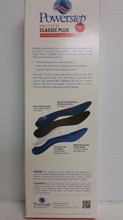 Powerstep Protech Classic Full Length Orthotic Insole Shoe Inserts - Ultra Thin