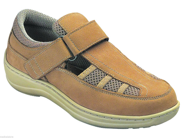 Sarasota Beach - Tan - Orthofeet - Fisherman Sandal - Diabetic Shoes - 872