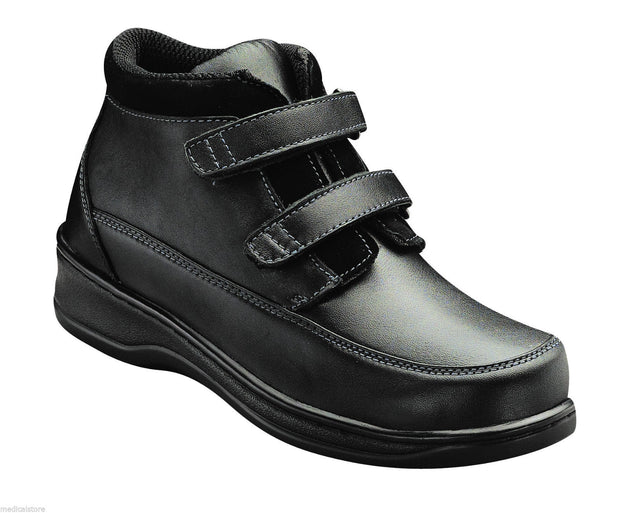 Shenandoah - Black - Orthofeet - Boots - Velcro Strap - Diabetic Shoes - 881